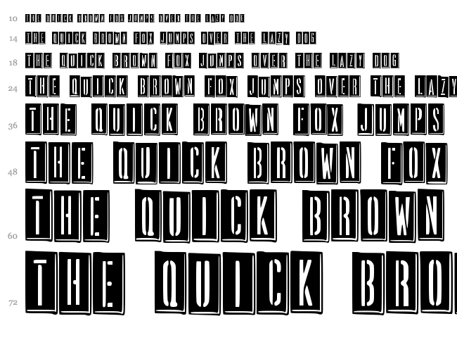 Propaganda font waterfall