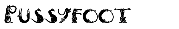Pussyfoot font