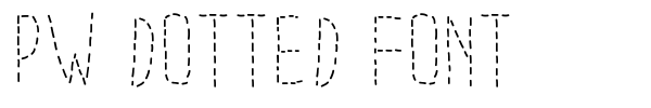 PW Dotted Font font