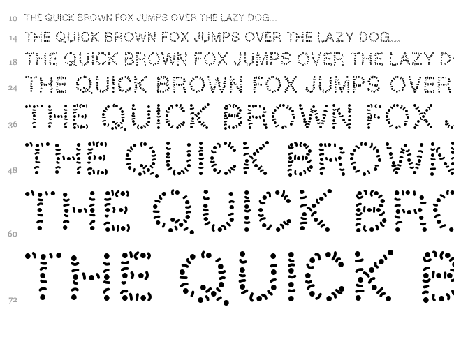 PW Tribe font waterfall