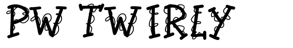 PW Twirly font