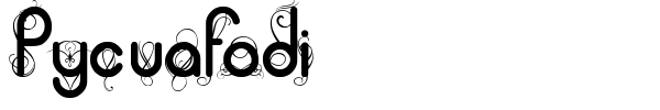 Pycuafodi font