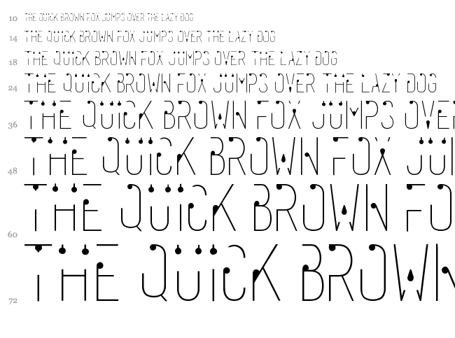 Rahasia font waterfall