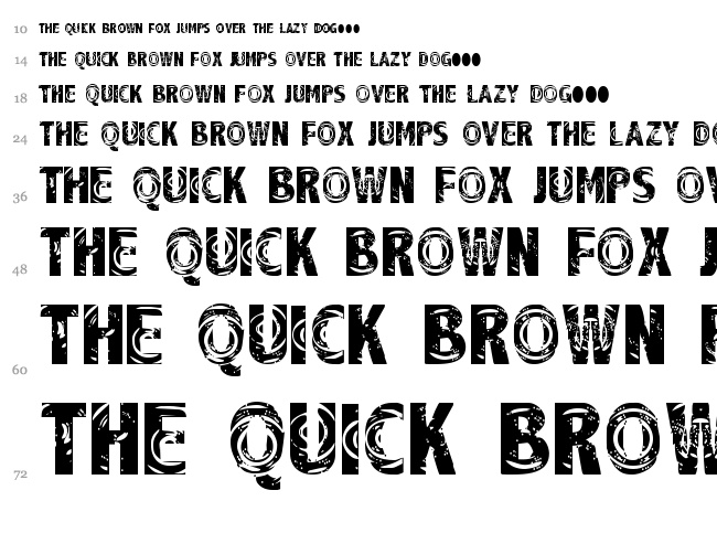 Raindrop Splash font waterfall