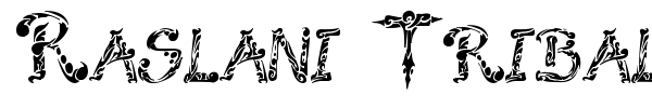 Raslani Tribal font