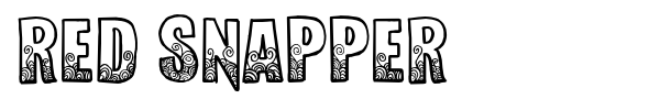 Red Snapper font