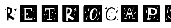 RetroCaps font preview