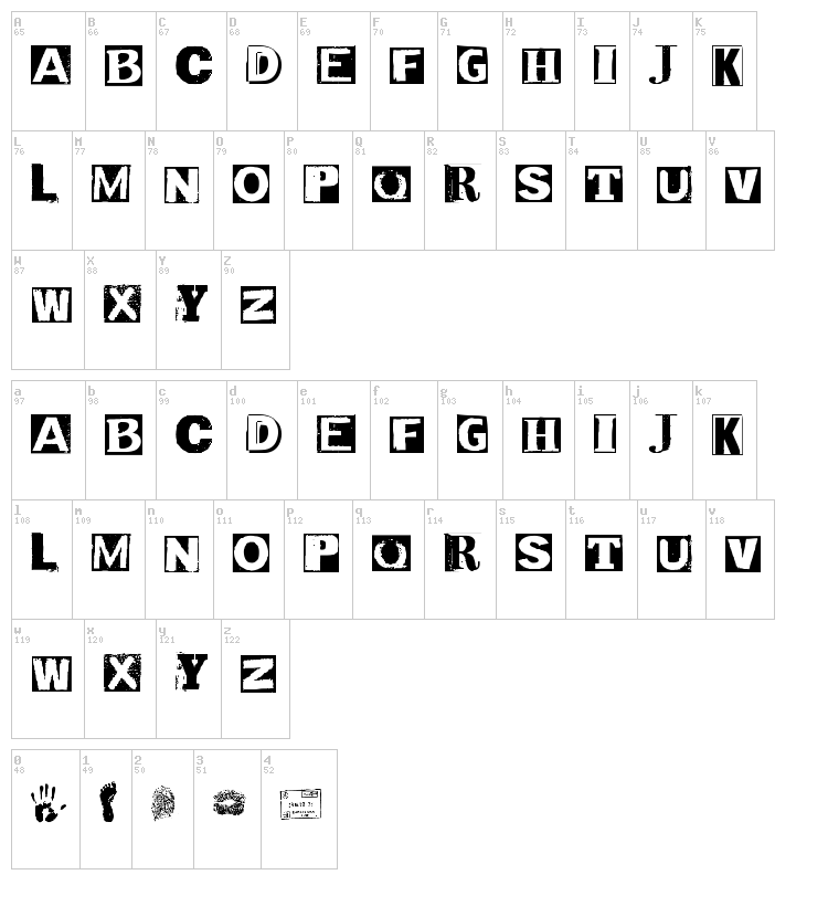 Revista font map