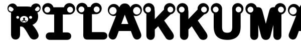 Rilakkuma font preview