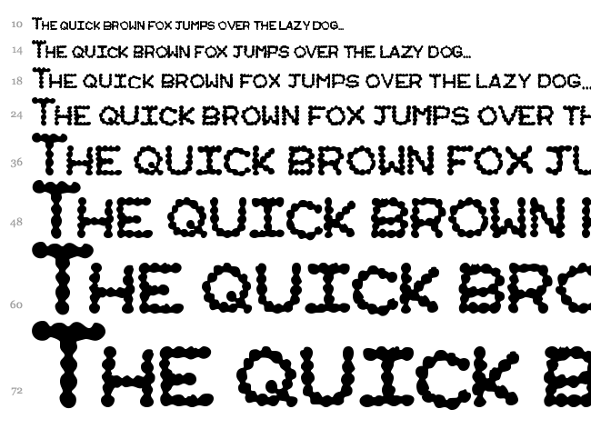 Ringworm font waterfall