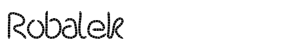 Robalek font