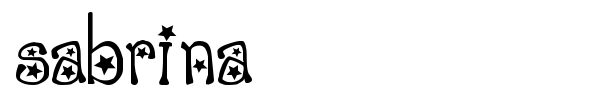 Sabrina font