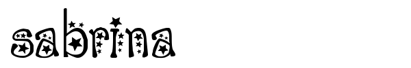 Sabrina font preview