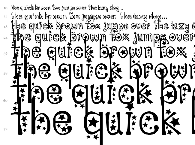 Sabrina font waterfall