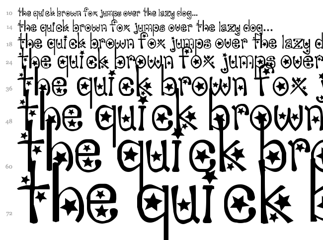 Sabrina font waterfall