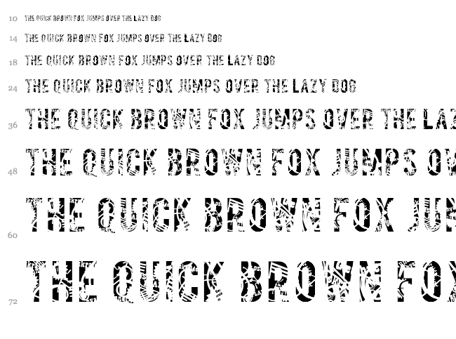 Salvage font waterfall