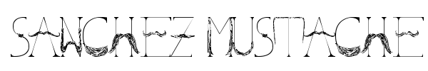 Sanchez Mustache font
