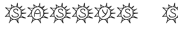 Sassys Sonne font