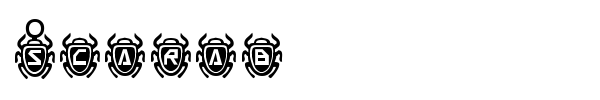 Scarab font