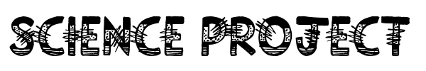 Science Project font