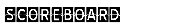 Scoreboard font
