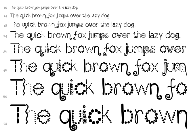 Scrap It Up font waterfall