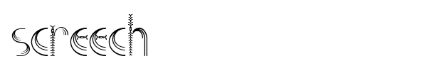 Screech font