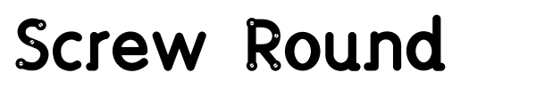 Screw Round font