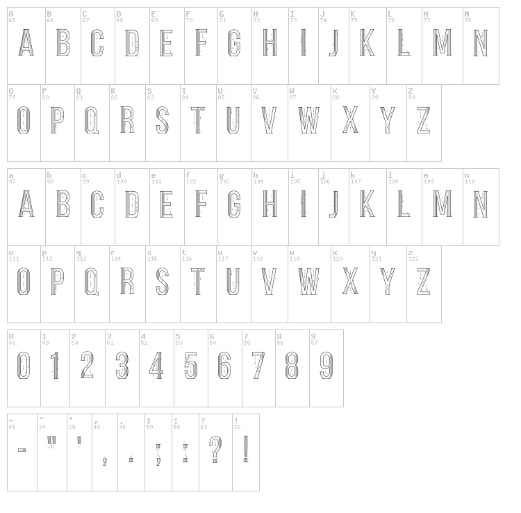 Sea Font font map