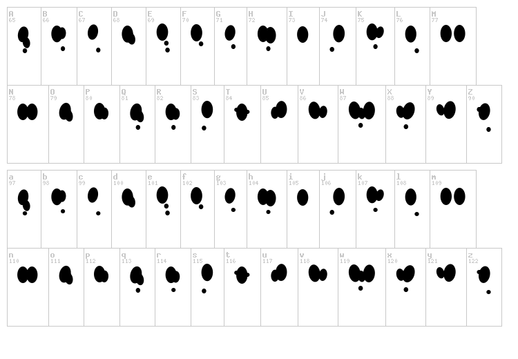 Seasonal font map