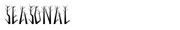 Seasonal font