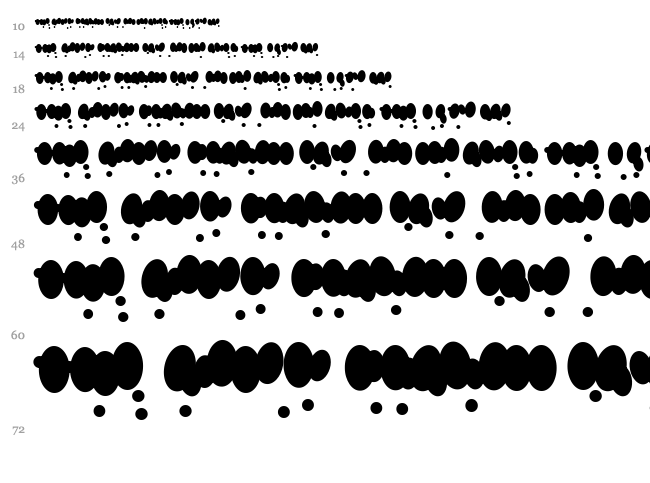 Seasonal font waterfall