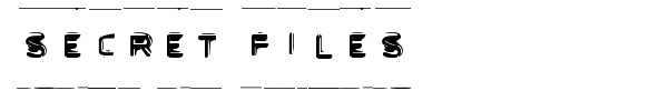 Secret Files font preview