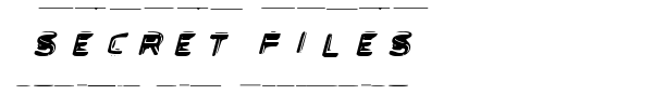 Secret Files font preview
