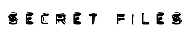 Secret Files font preview