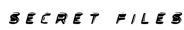 Secret Files font preview
