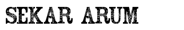 Sekar Arum font