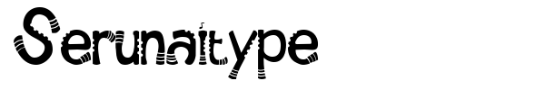 Serunaitype font preview