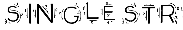 Single Stroke font