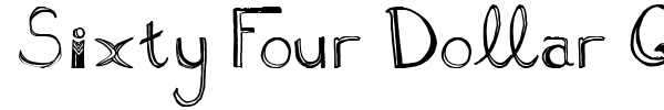 Sixty Four Dollar Question font