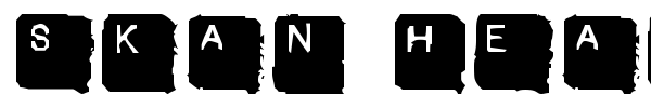 Skan Head font preview