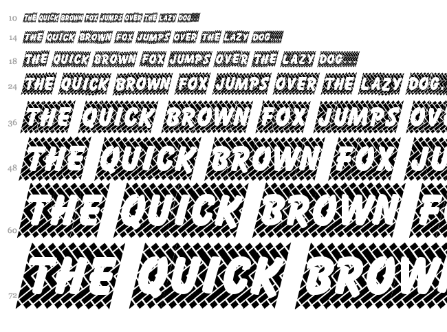 Skidz font waterfall