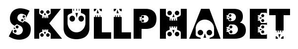 Skullphabet font