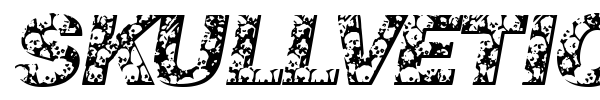 Skullvetica font