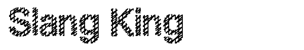 Slang King font preview