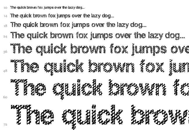Slang King font waterfall