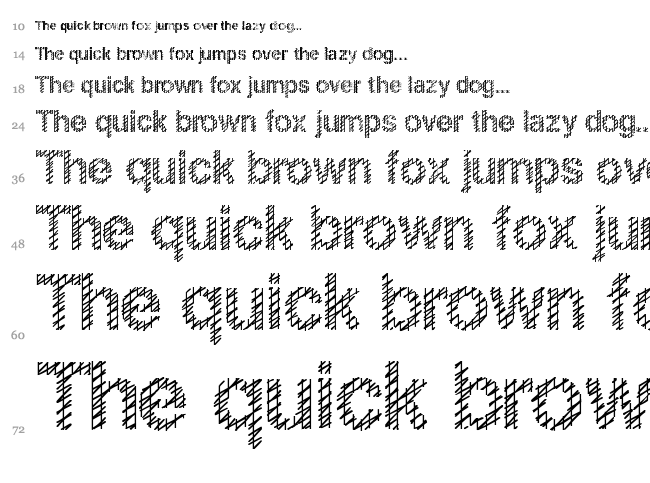 Slang King font waterfall