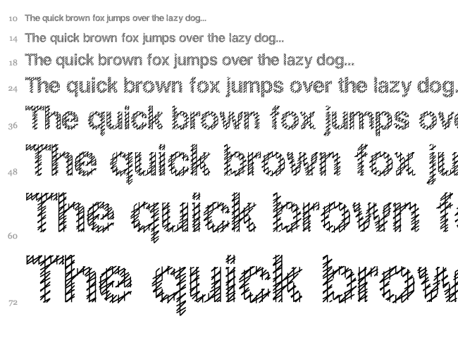 Slang King font waterfall