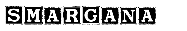 Smargana font preview