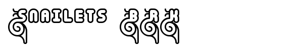 Snailets BRK font